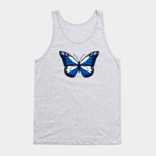 Scottish Flag Butterfly Tank Top
